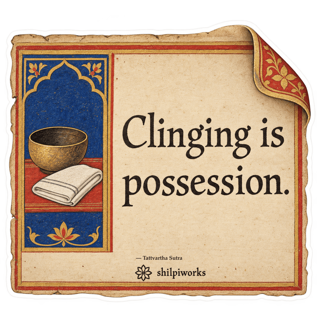 Aparigraha Clinging Is Possession