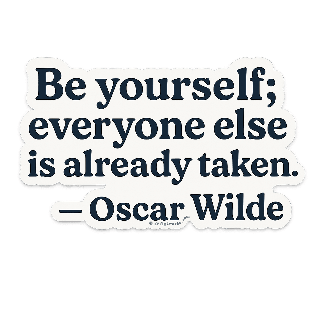 Oscar Wilde Quote Decoration