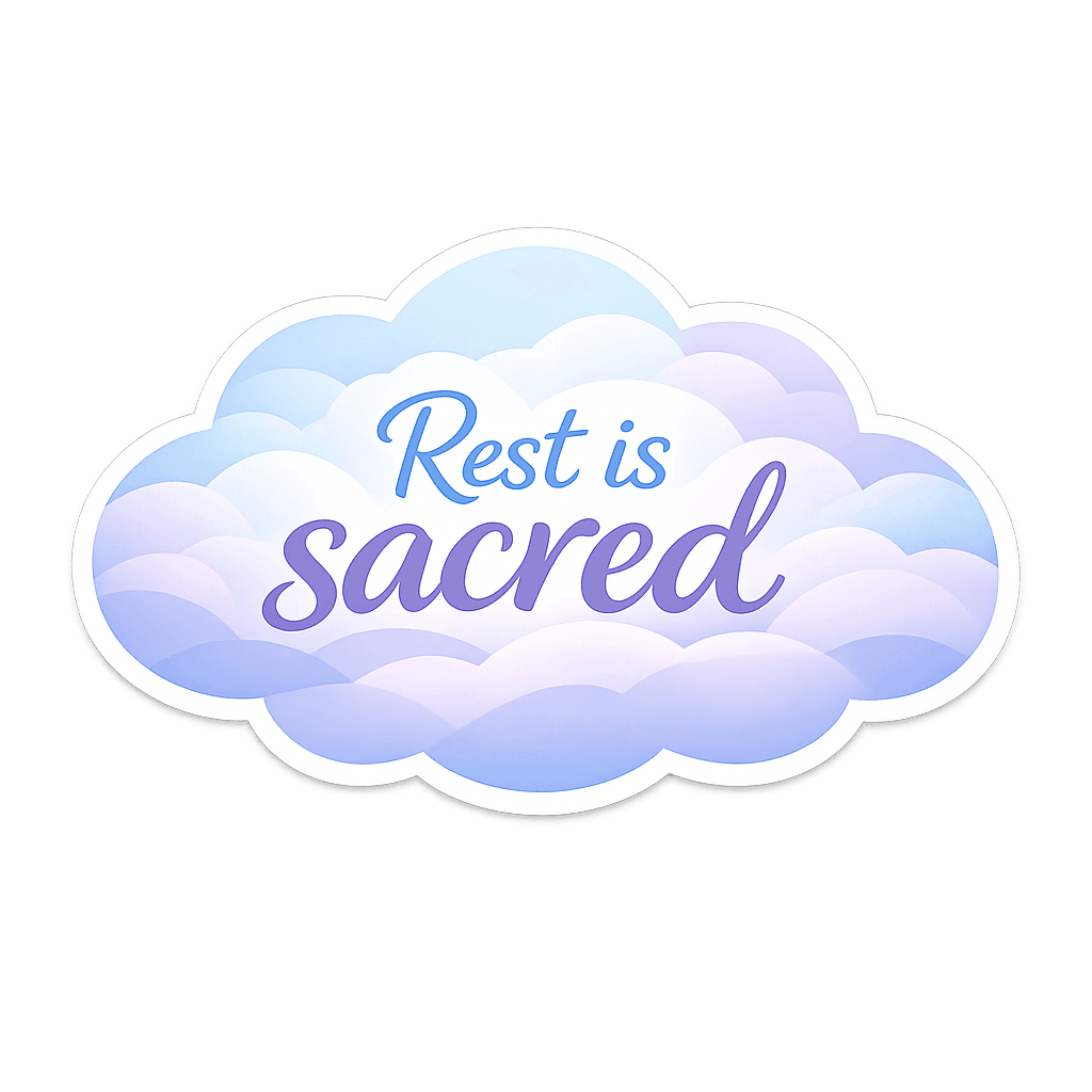 Sacred Rest Cloud Reminder