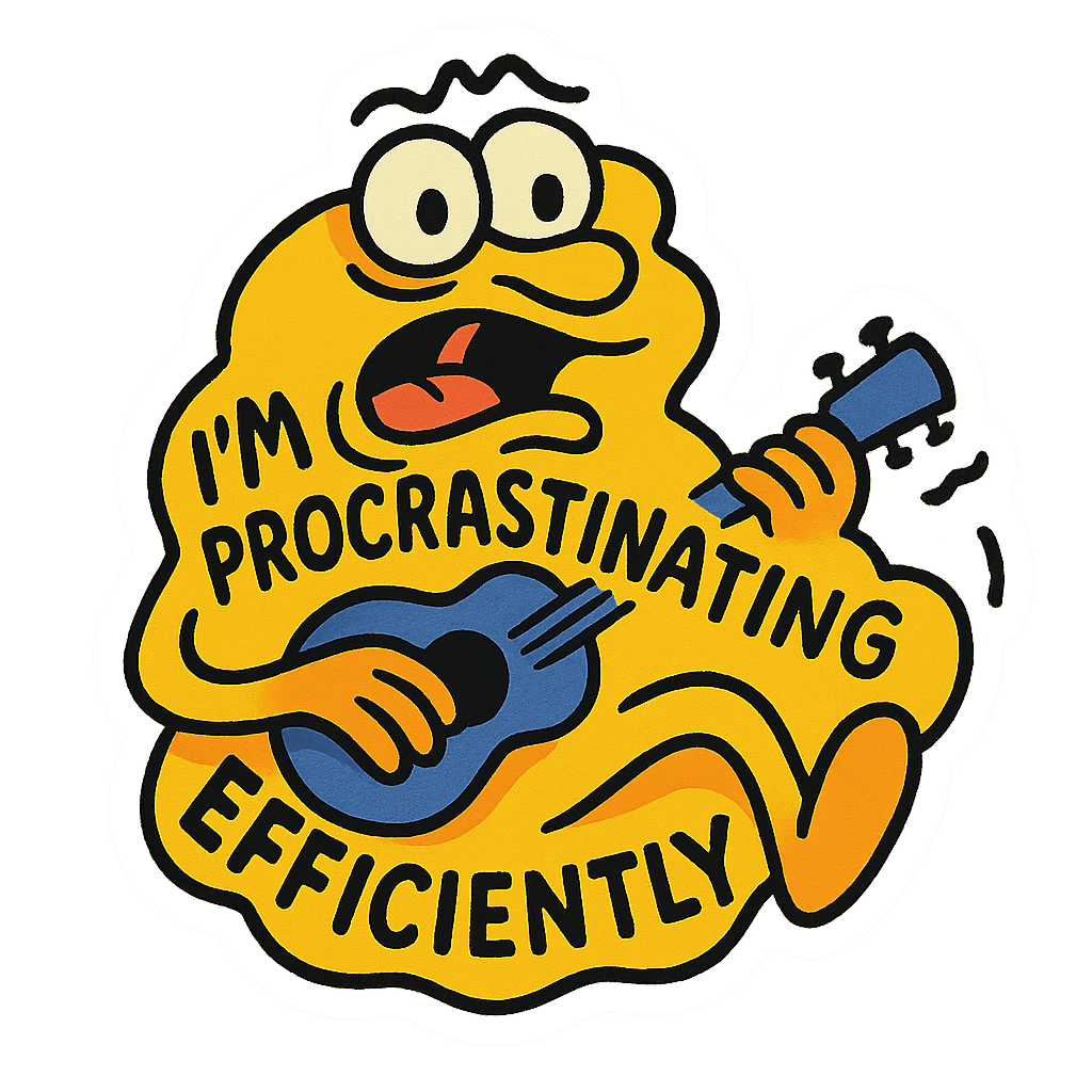 Efficient Procrastination Cartoon Quote