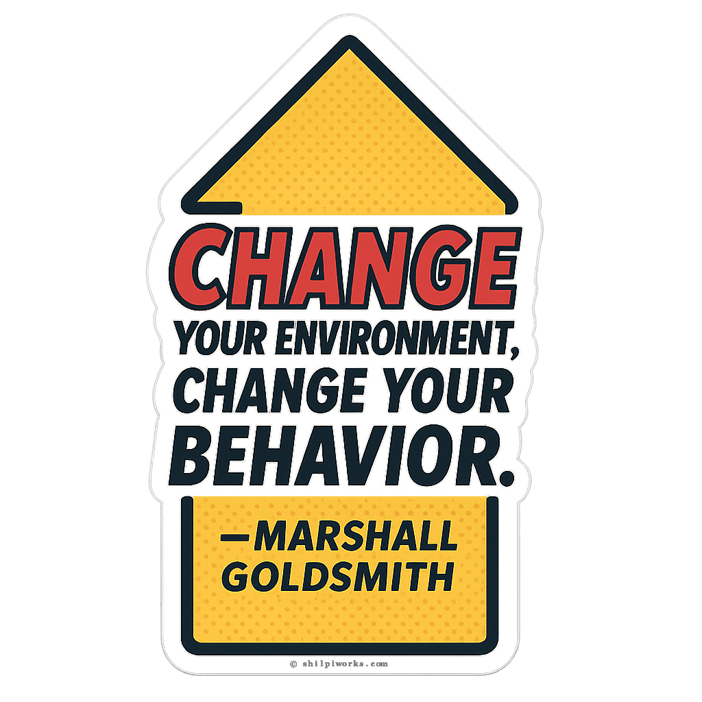 Positive Change Mindset Home Shape Reminder