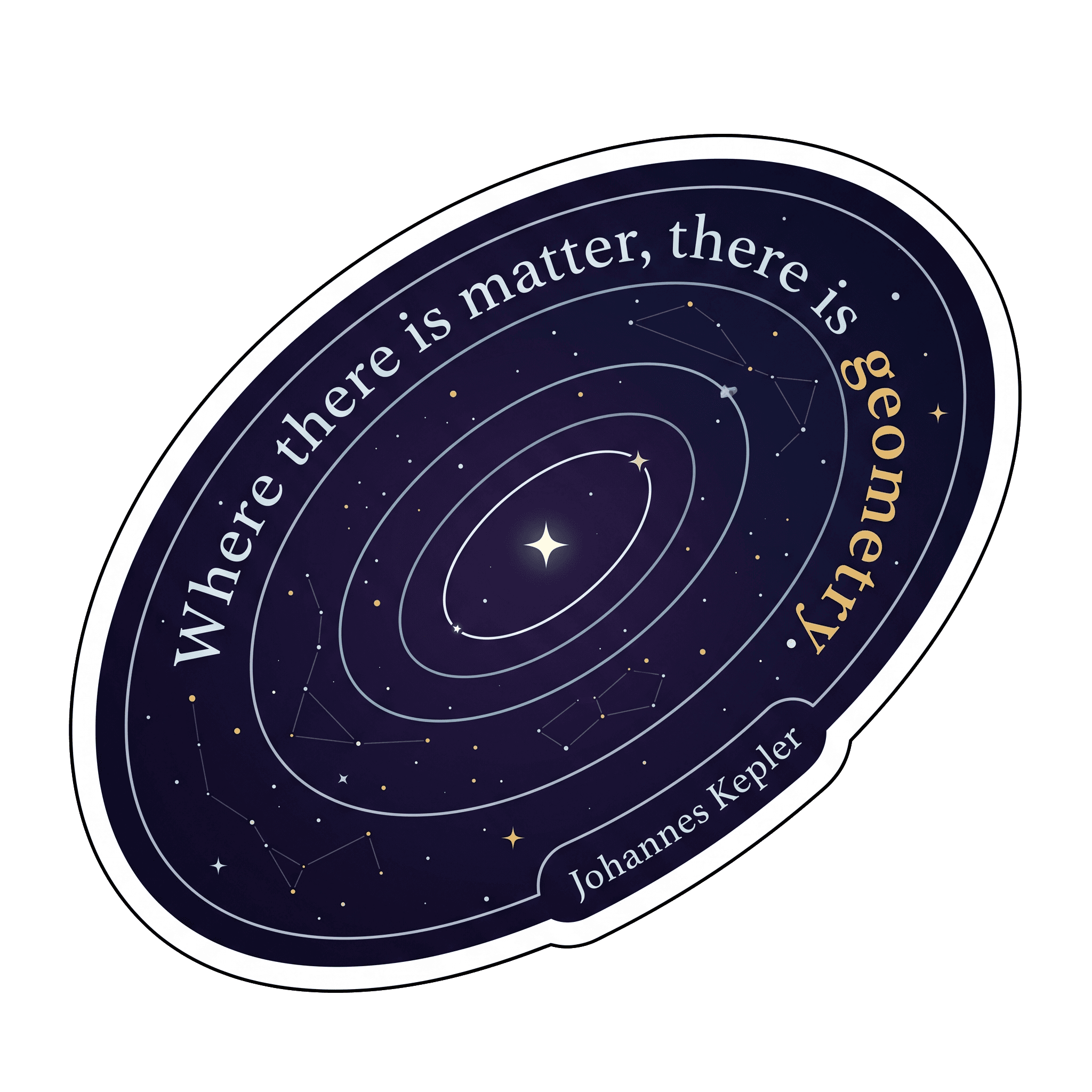 Kepler's Cosmic Geometry Quote