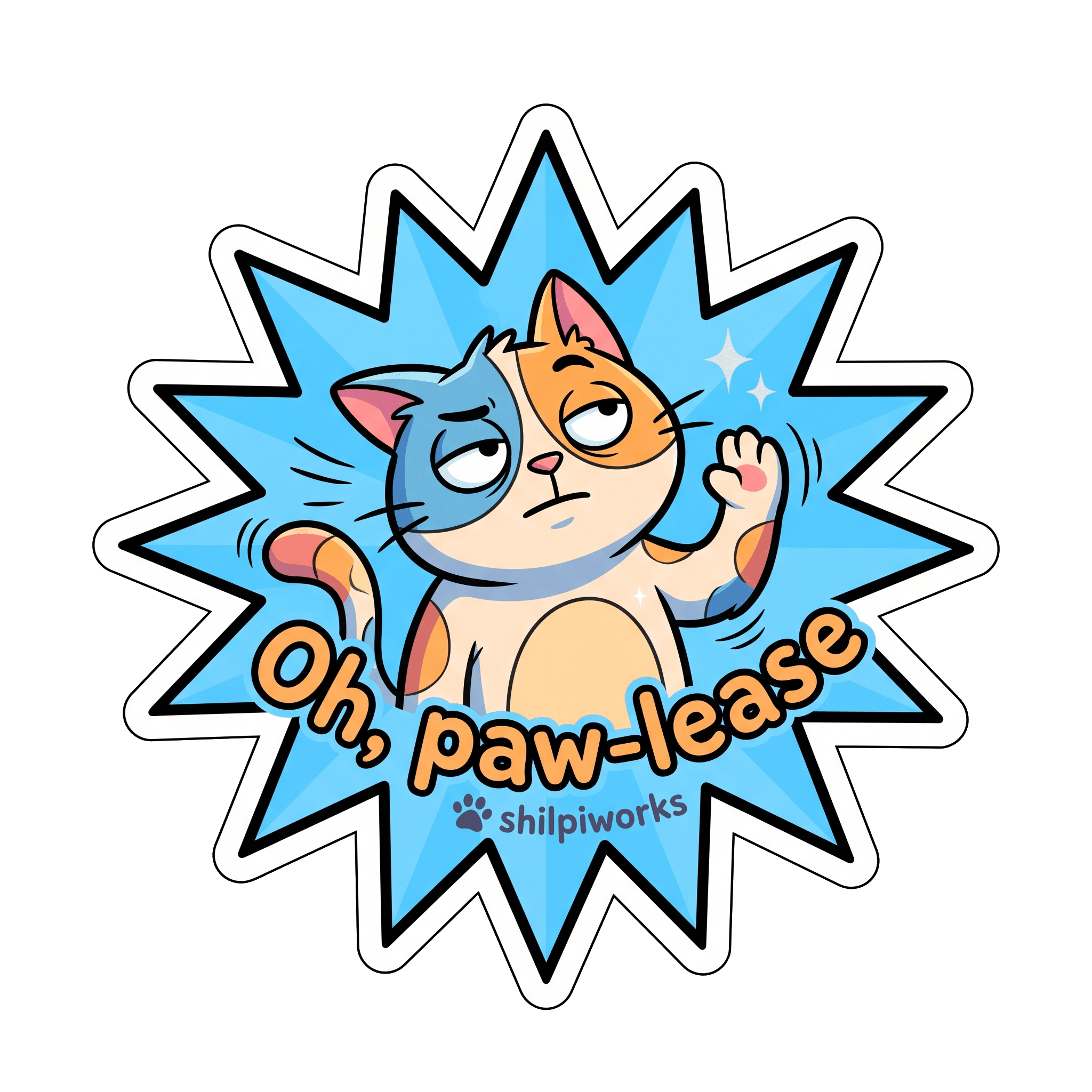 Sassy Cat Pun: Oh, Paw-lease Unimpressed Feline
