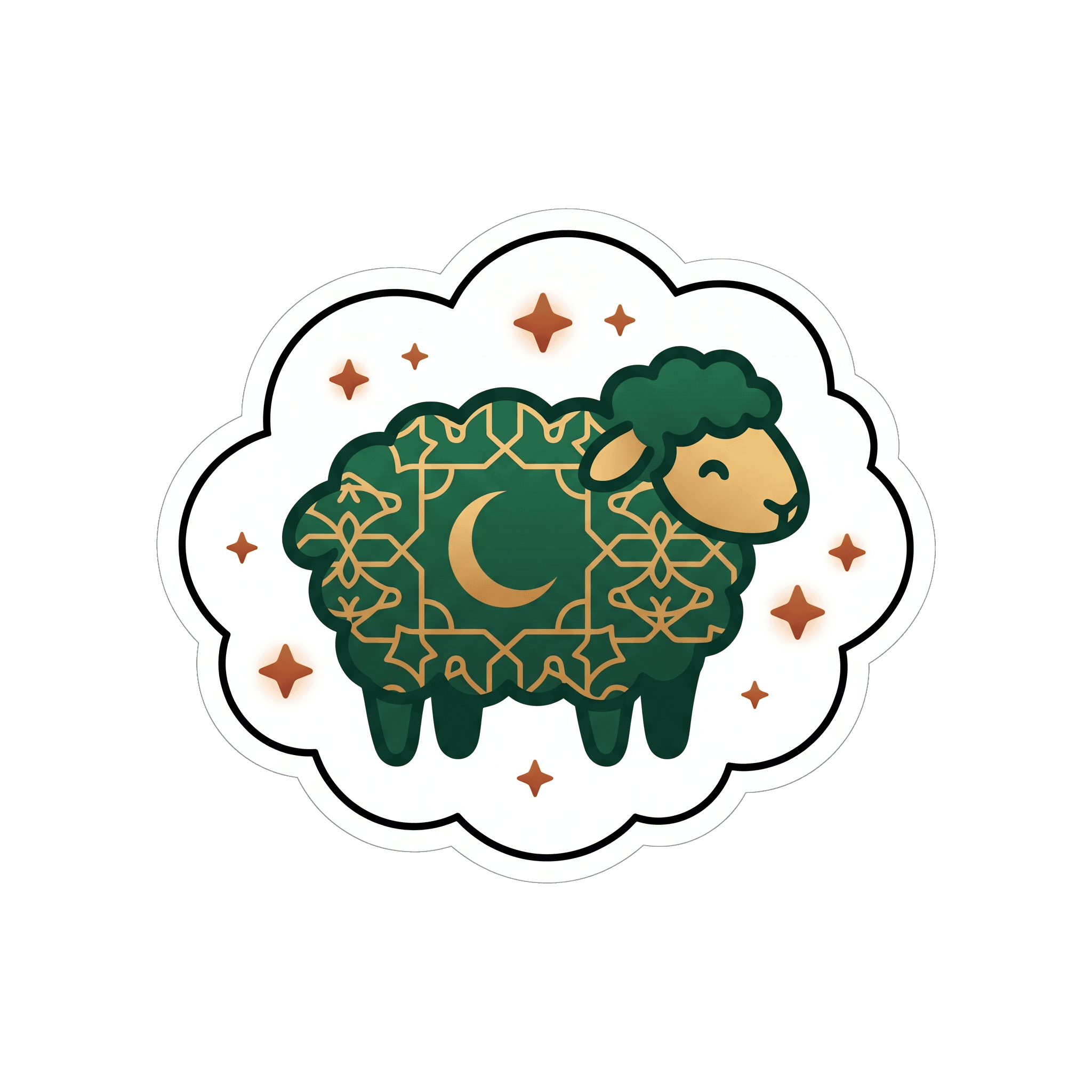 Blessed Eid Sheep Spirit