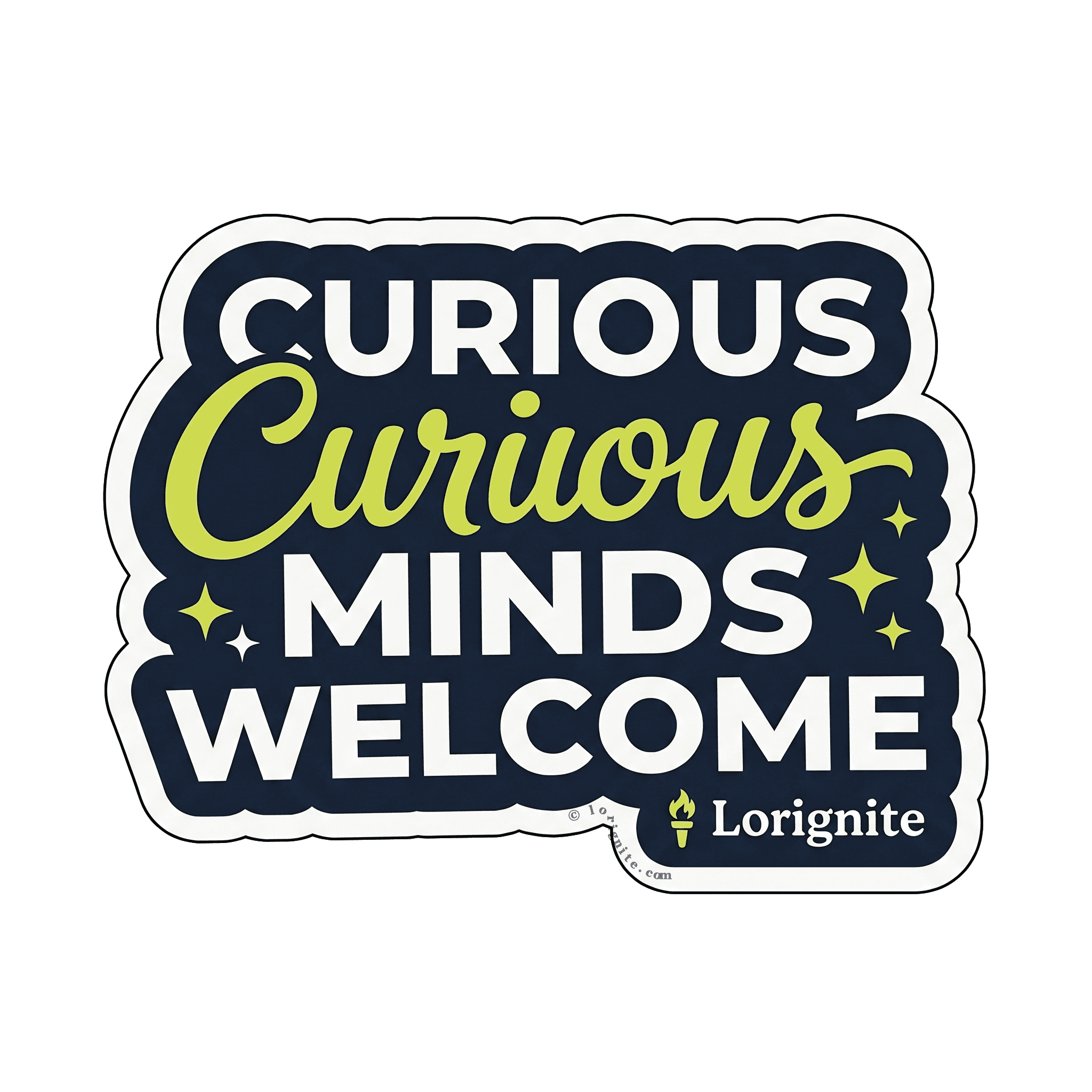 Curious Minds Welcome AI Literacy Emblem