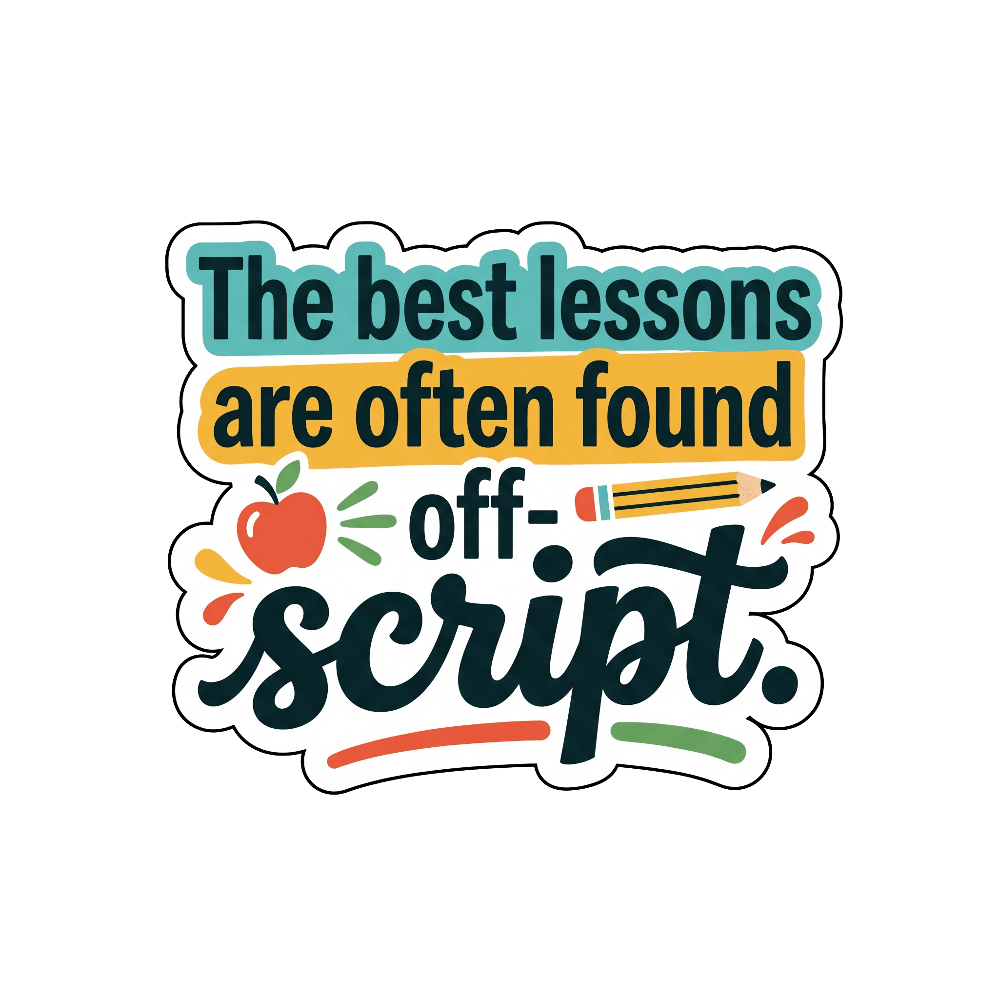Lessons Off-Script Sticker