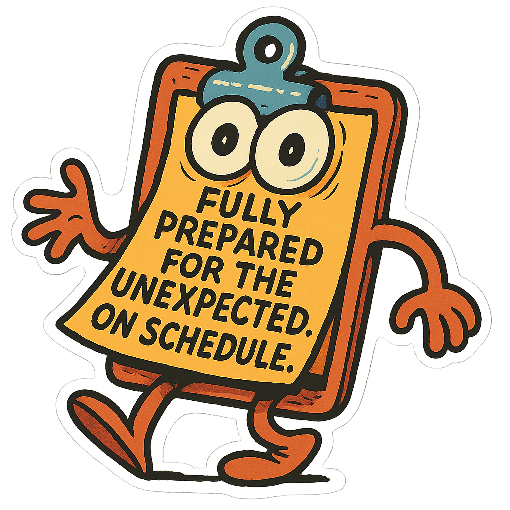 Prepared for Anything Clipboard Art