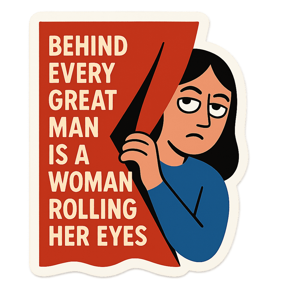 Behind Every Great Man... Funny Saying