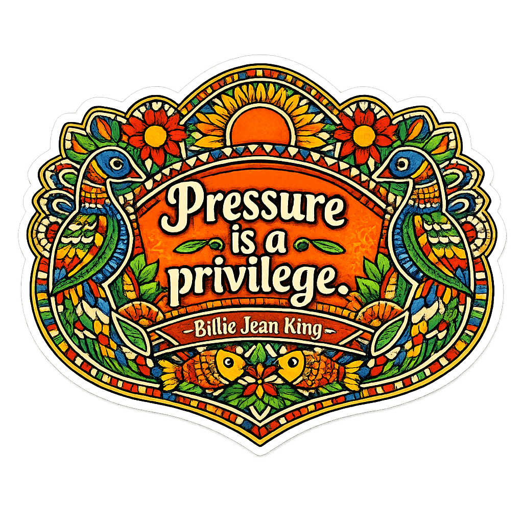 Pressure is a Privilege: A King Quote