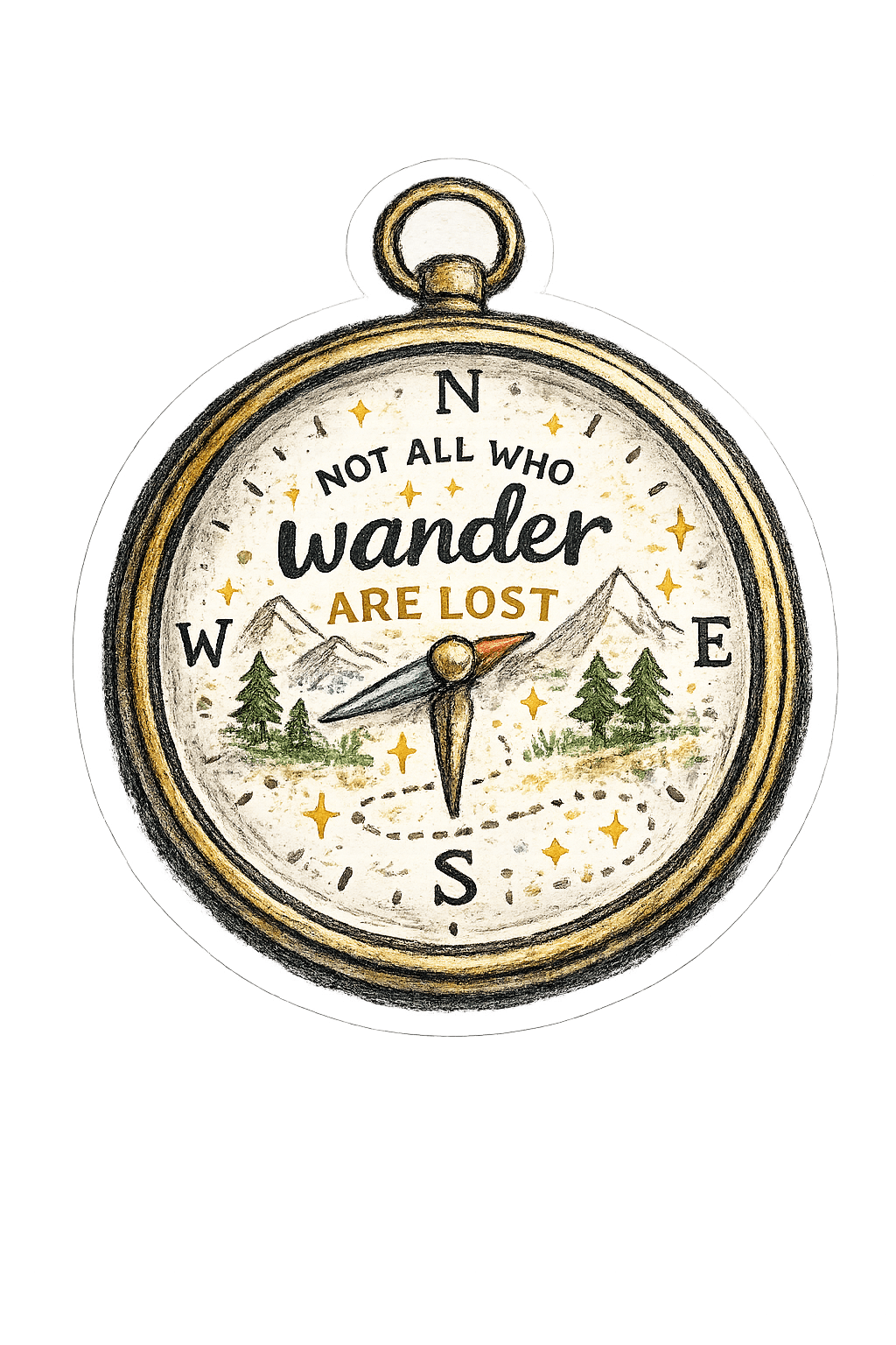 Wander Compass Art
