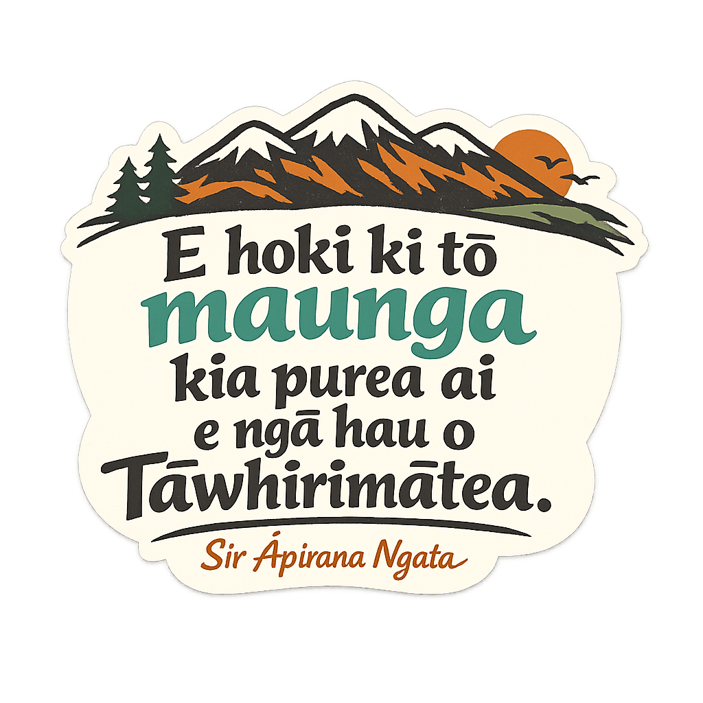 Māori Proverb: Return to Your Mountain's Embrace