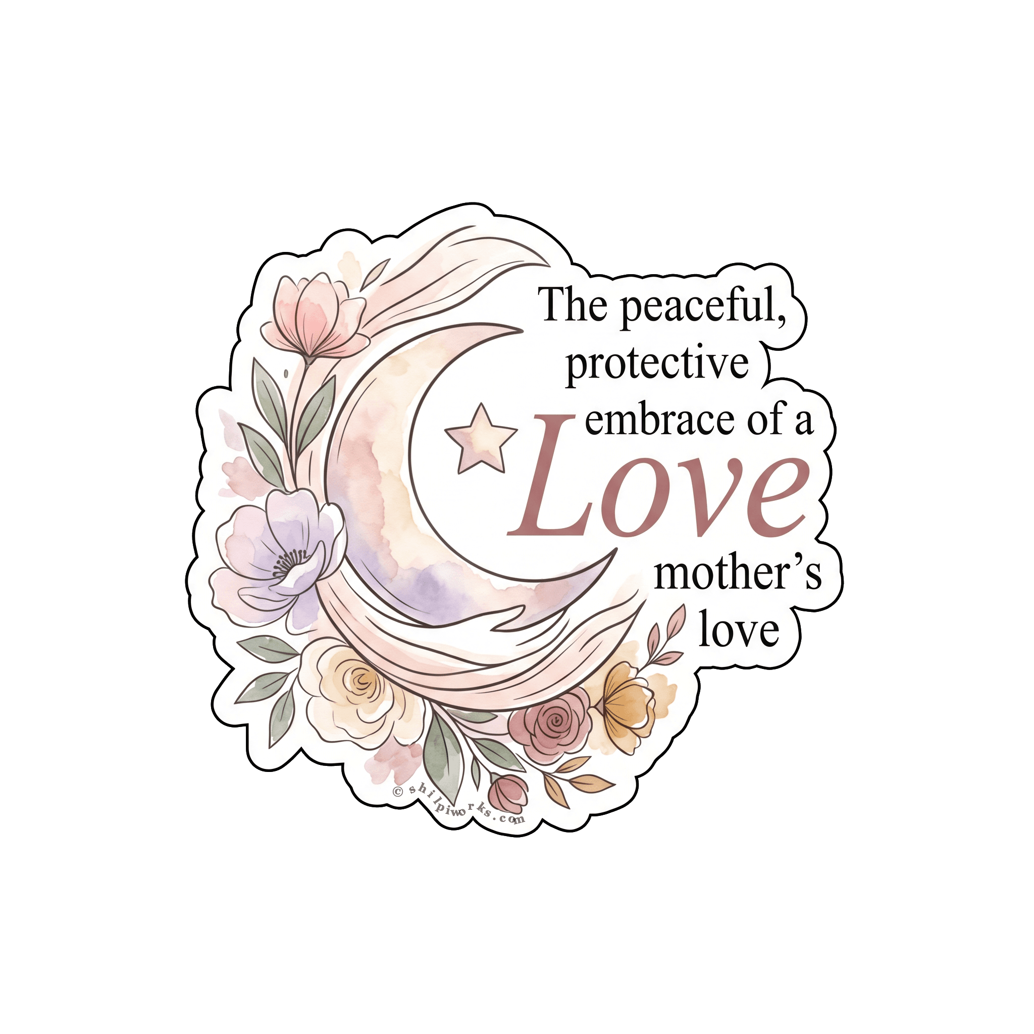 Mother's Love Floral Moon