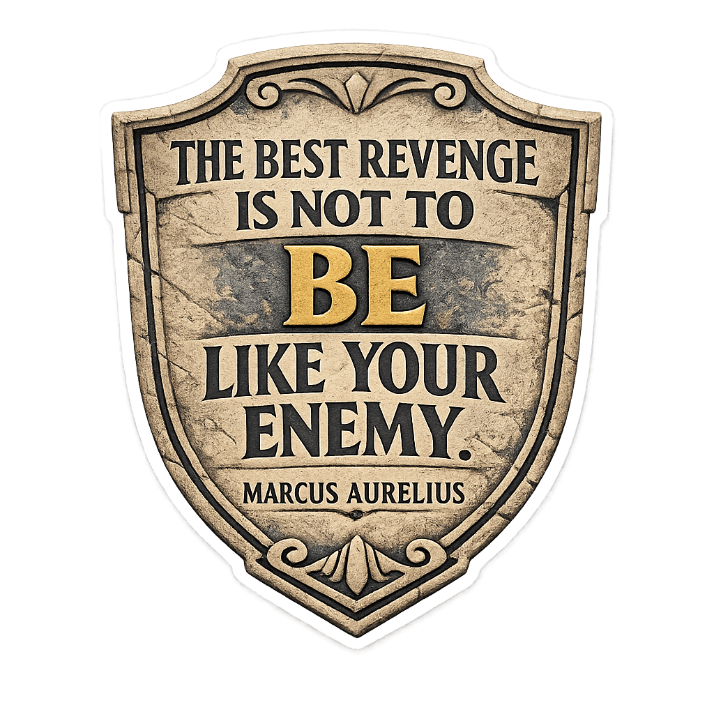 Marcus Aurelius Stoic Wisdom Shield