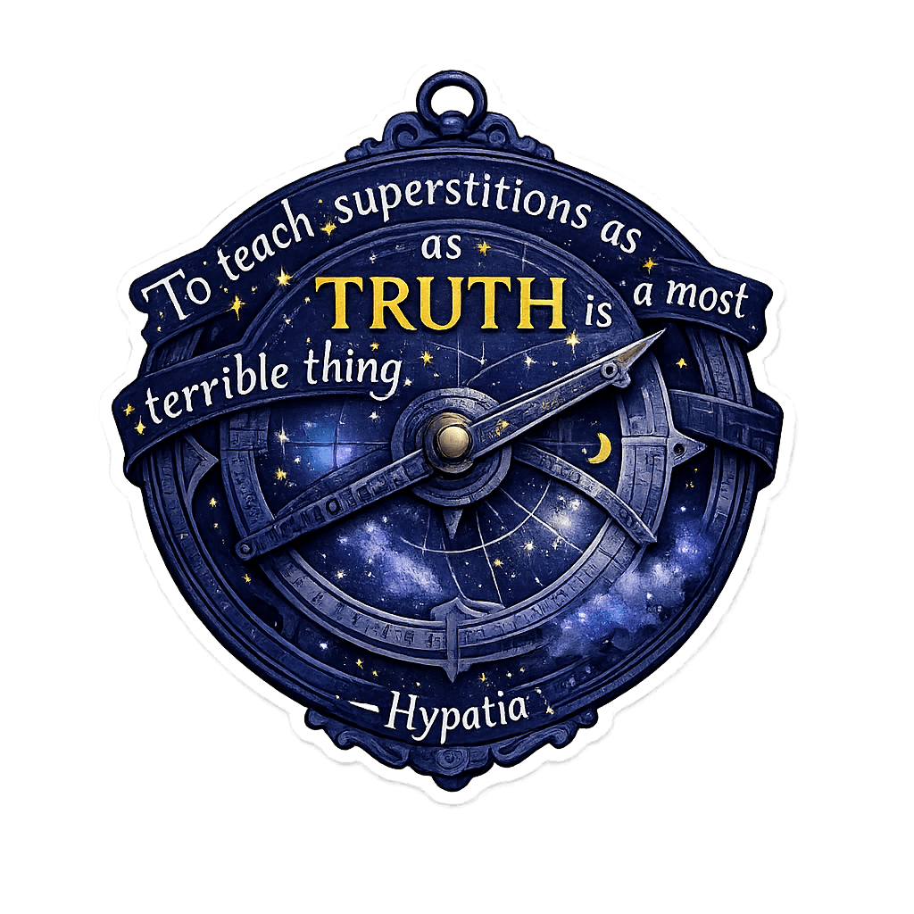 Hypatia's Truth & Superstition Astrolabe Wisdom