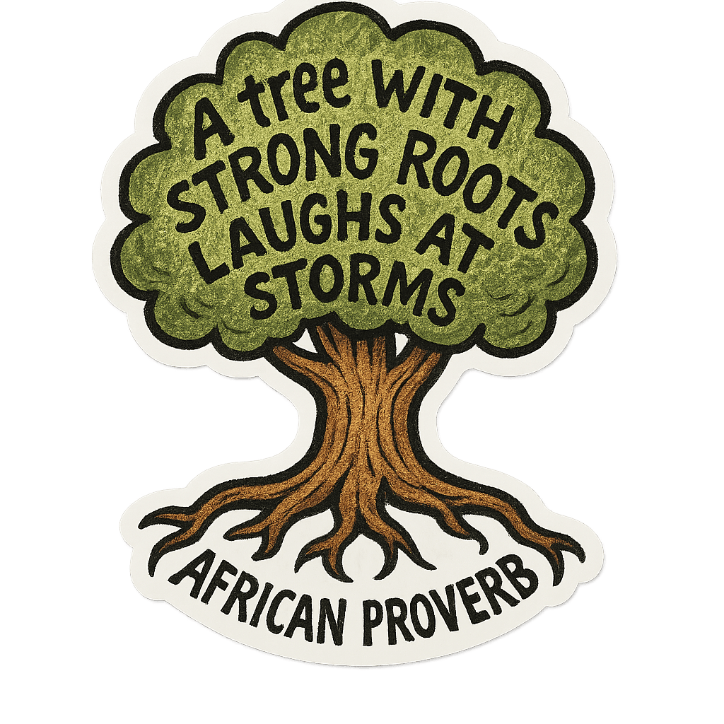 Resilience Tree Wisdom - African Proverb Inspiration