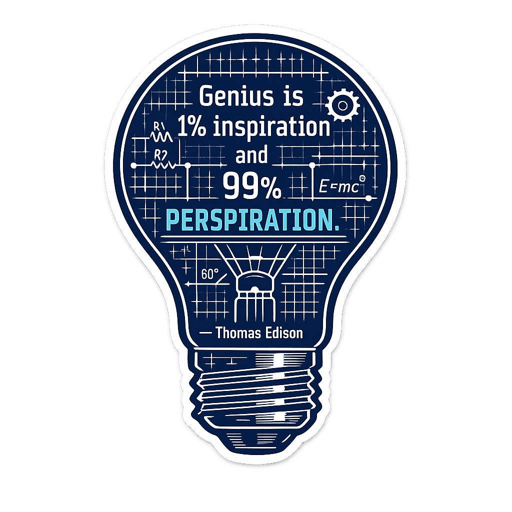 Edison's Genius & Effort Philosophy