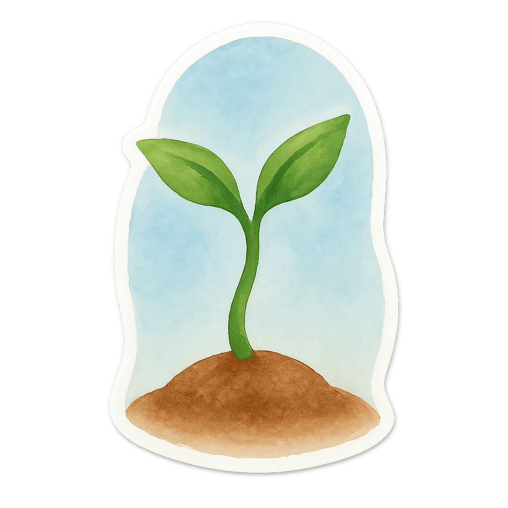 Fresh Sprout Growth Art