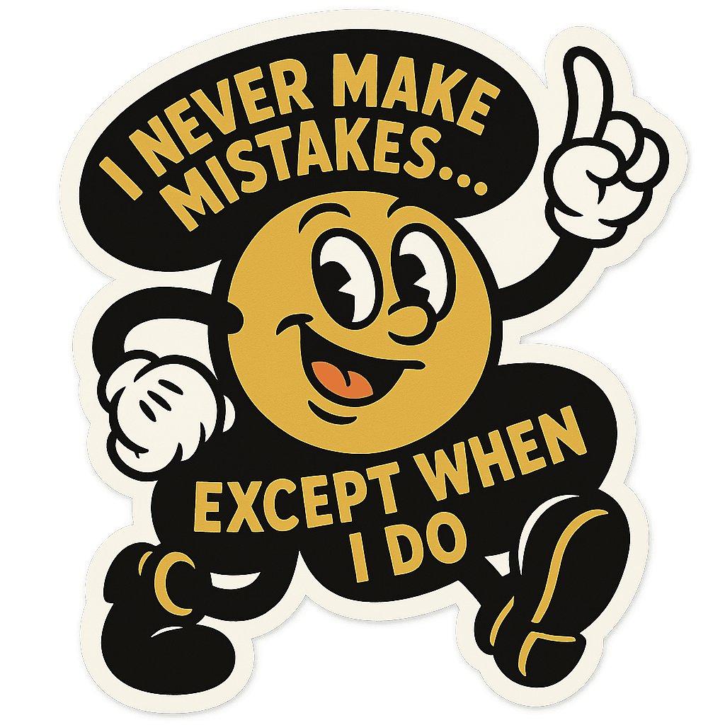 I Never Make Mistakes Graphic