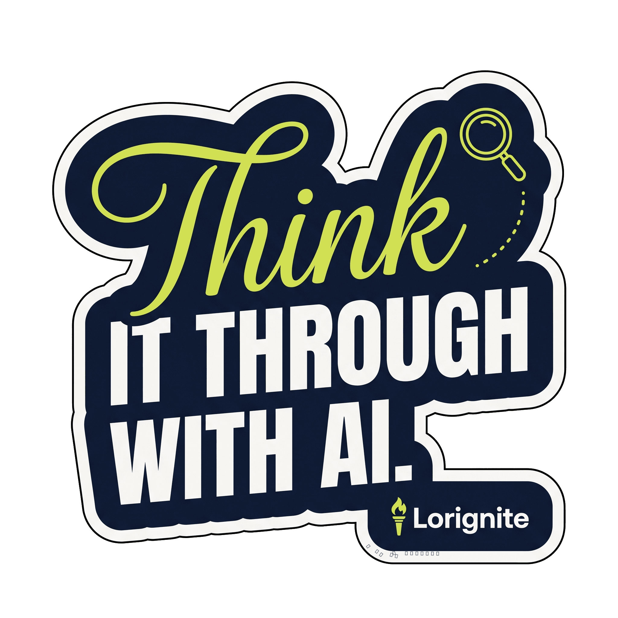 AI Literacy Mindset: Think It Through with AI Emblem