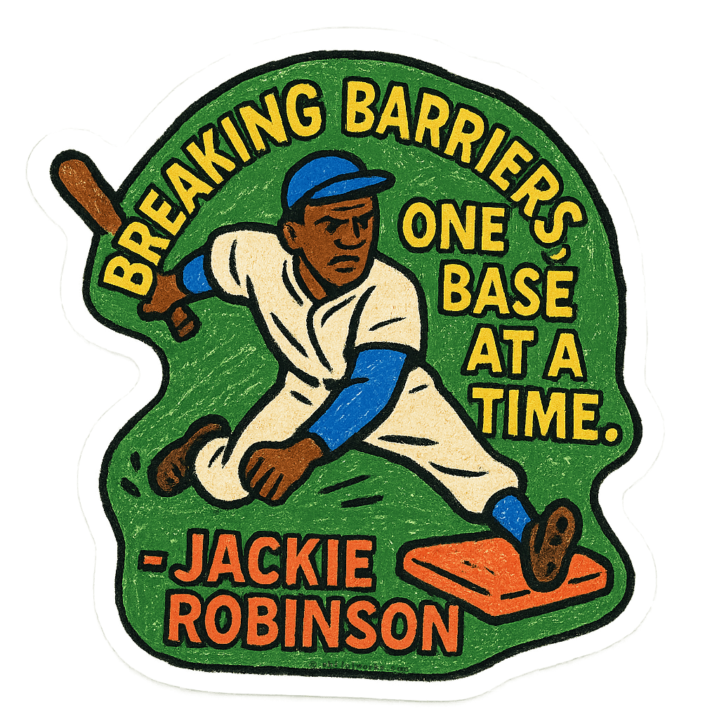 Jackie Robinson Art - Breaking Barriers Graphic