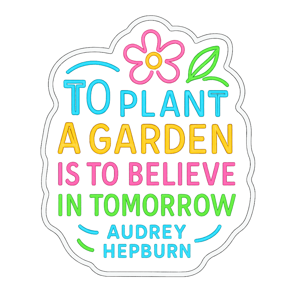 Audrey Hepburn Garden Wisdom for Tomorrow's Hope
