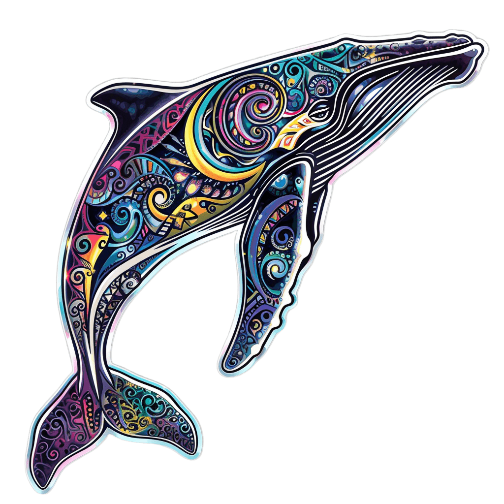 Mandala Humpback Whale Colorful