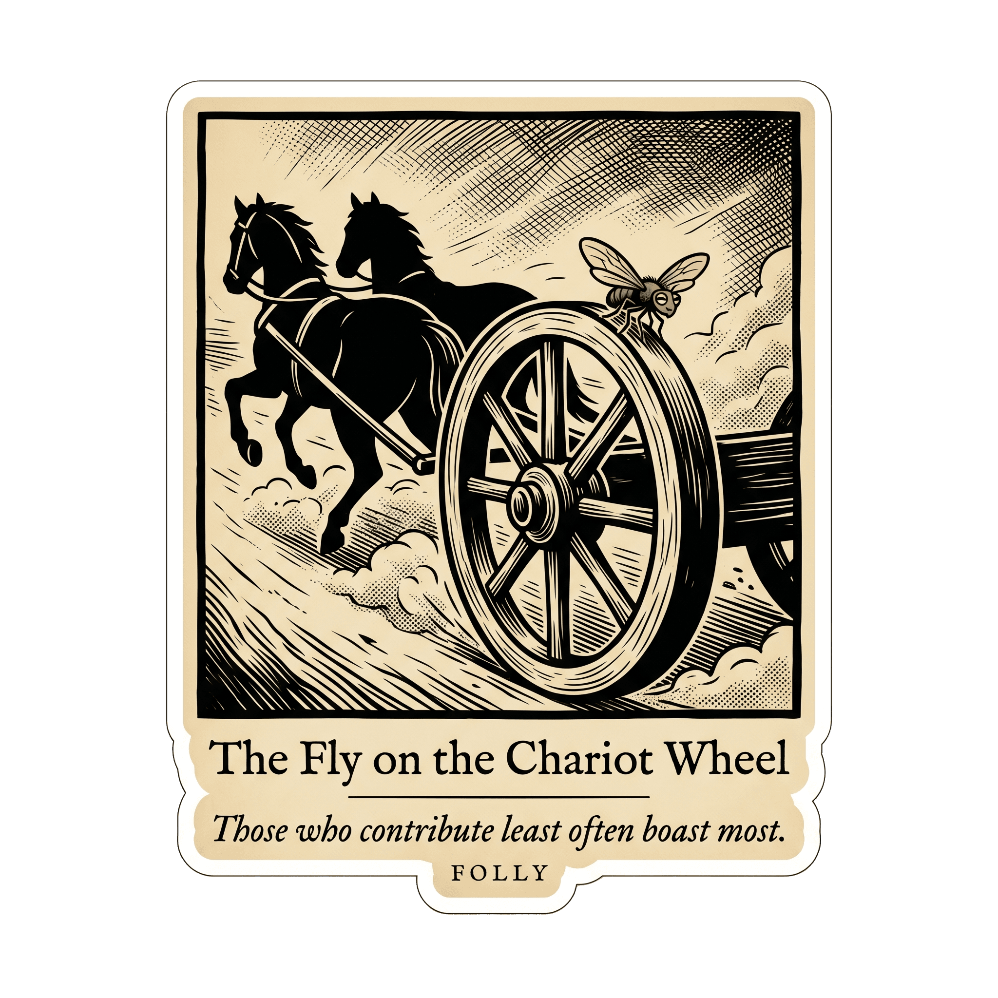 The Fly on the Chariot Wheel