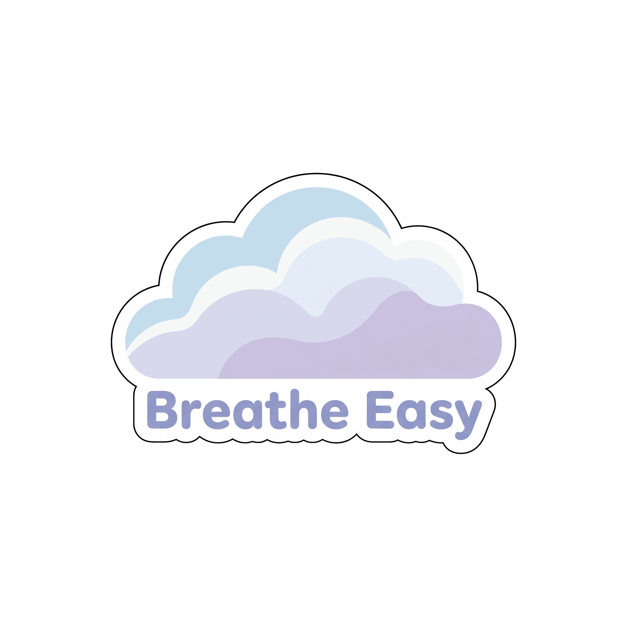 Gentle Cloud Embrace Sticker