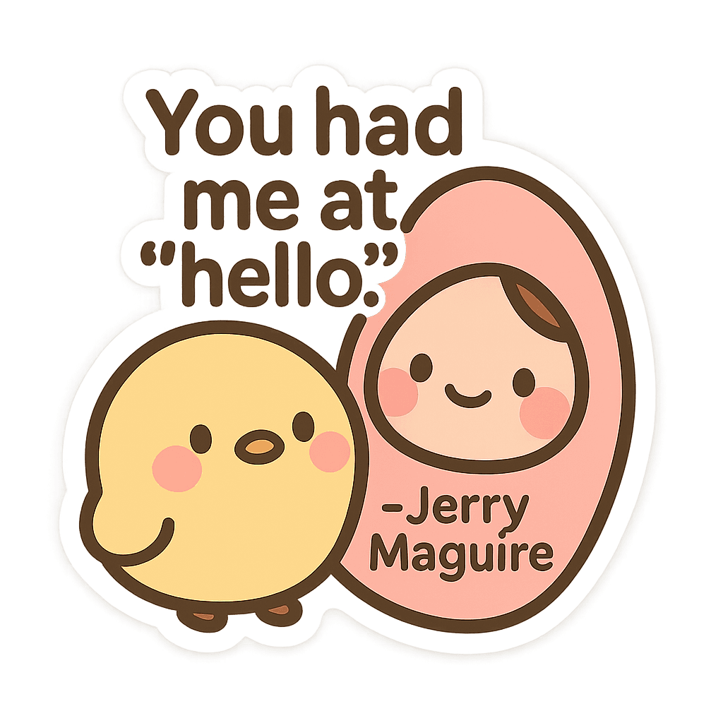 You Had Me at Hello Graphic