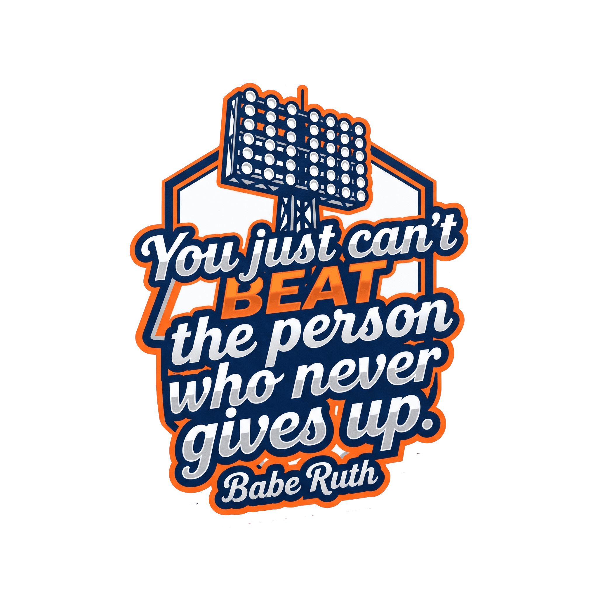 Unbeatable Spirit Athletic Quote