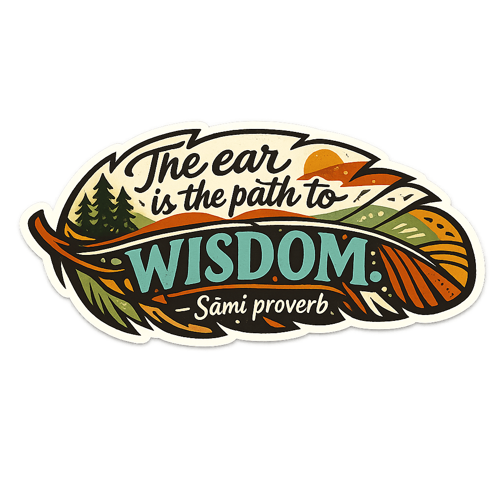 Sámi Wisdom Feather: Path to Insight