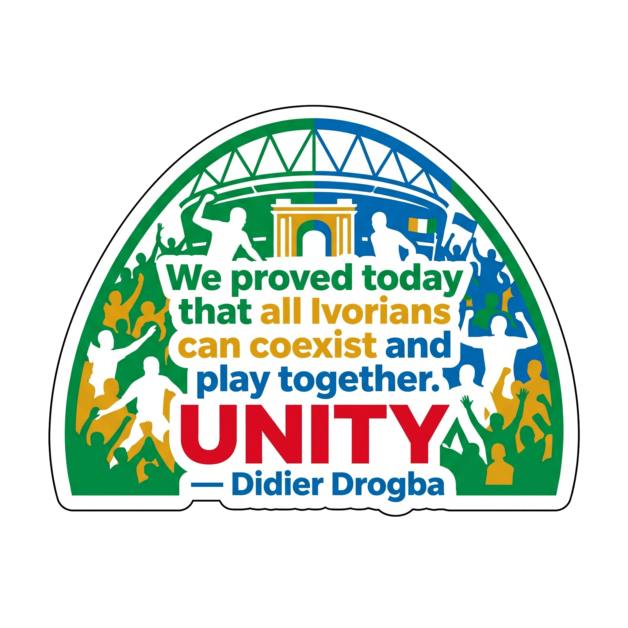 Drogba's Unity Vision Sticker
