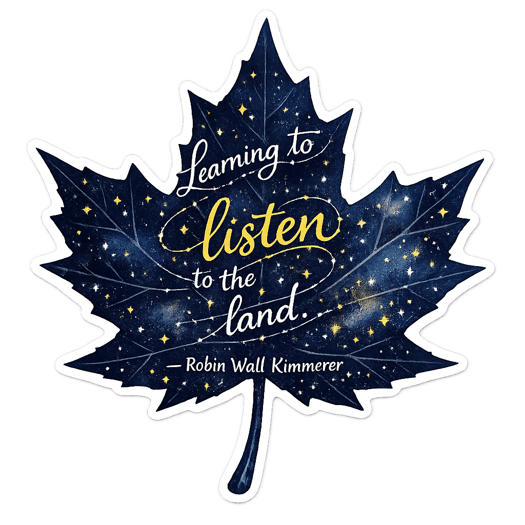 Robin Wall Kimmerer Land Wisdom Leaf