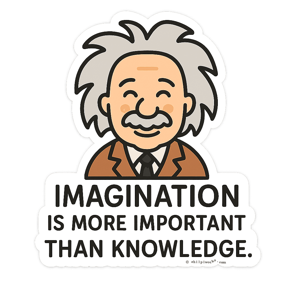 Einstein Imagination Quote Graphic