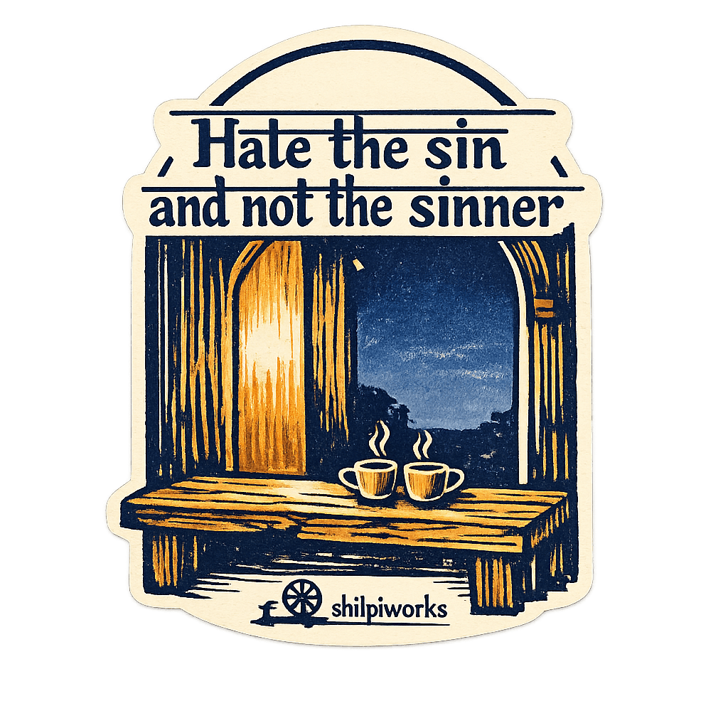 Timeless Compassion Gandhi Quote Sticker