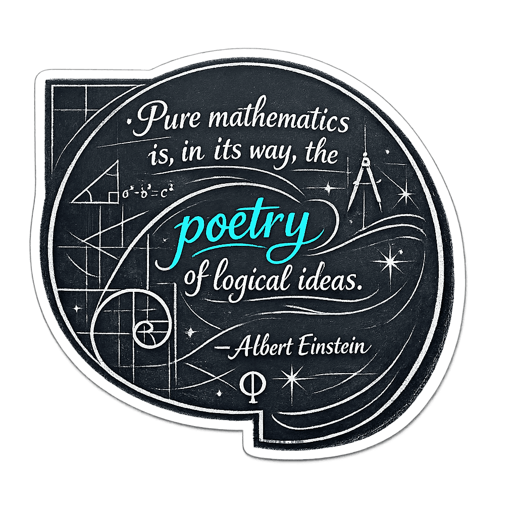 Einstein's Mathematics & Poetry of Logic