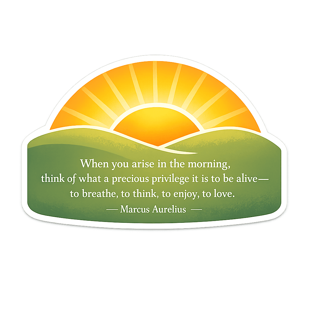 Morning Privilege: Stoic Wisdom for a Grateful Life