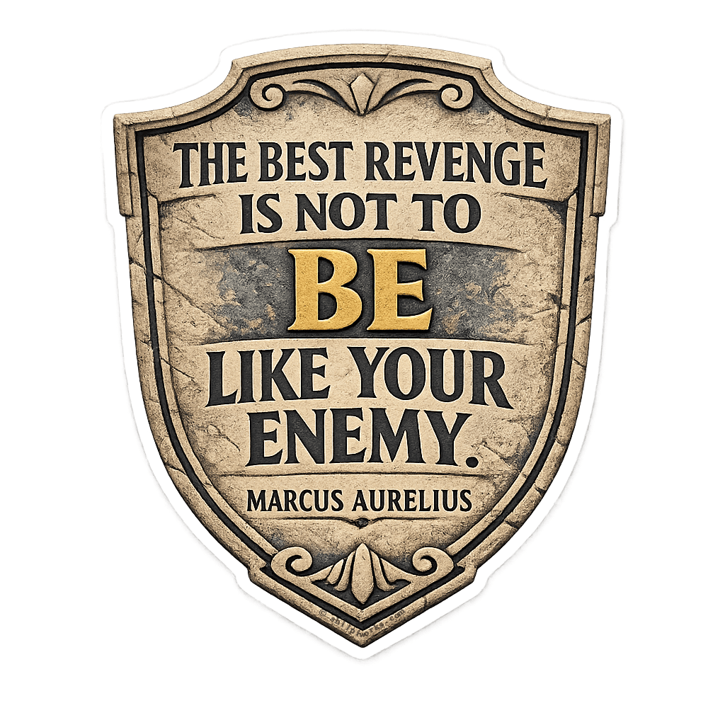 Marcus Aurelius Stoic Wisdom Shield