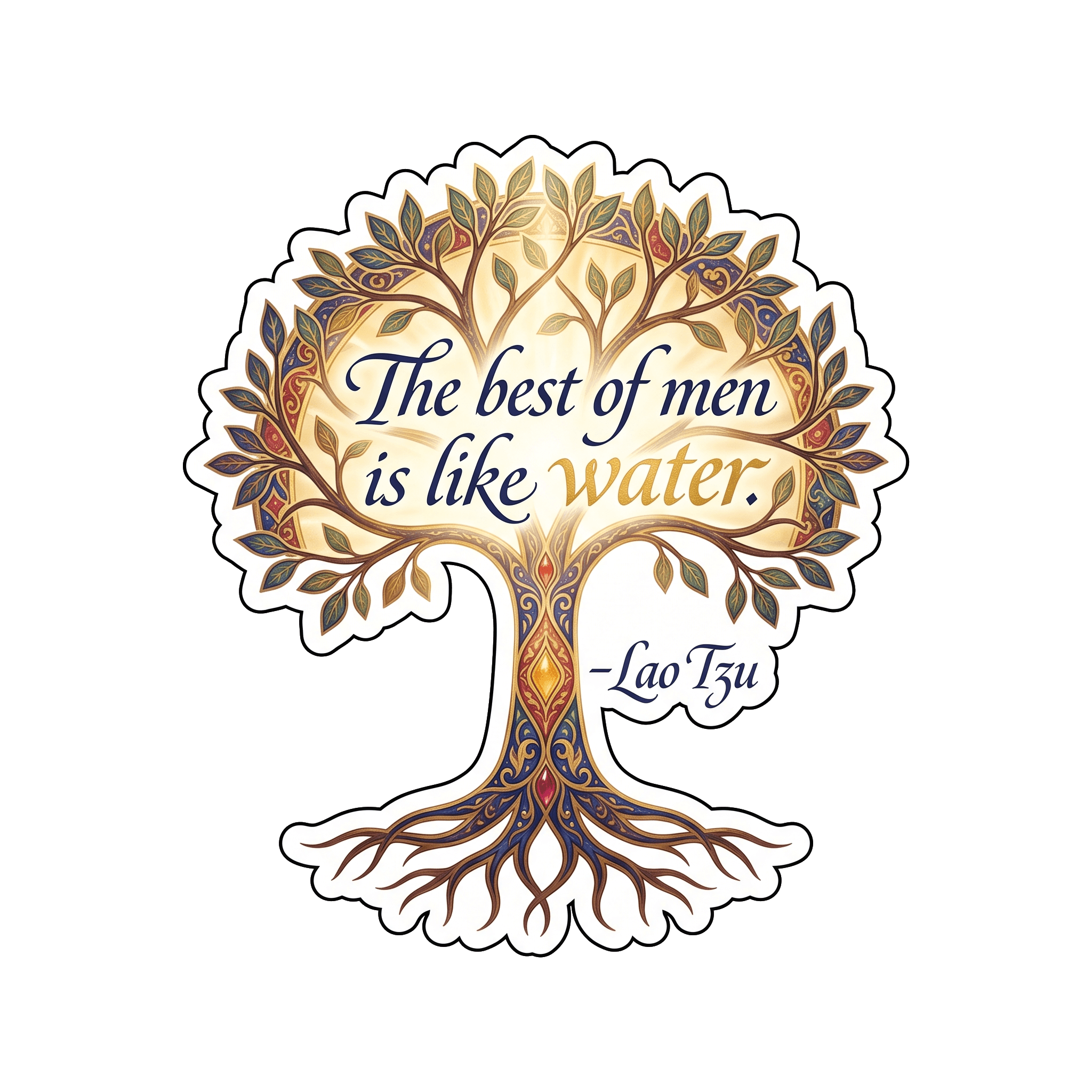 Lao Tzu Water Wisdom Tree