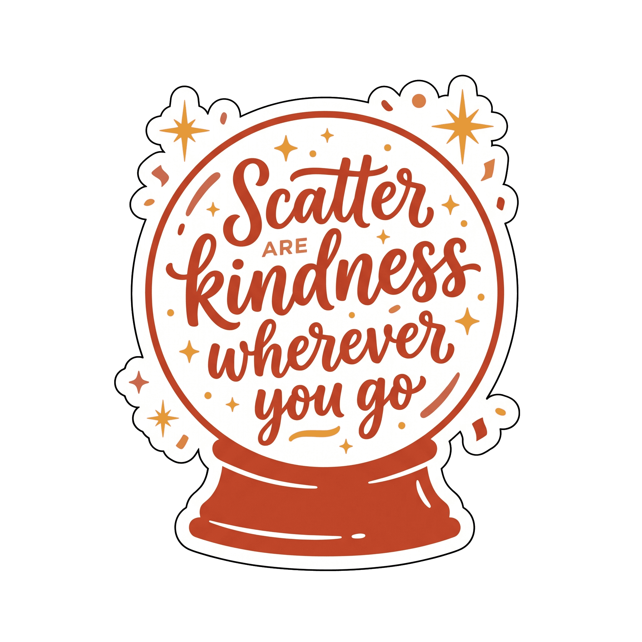 Scatter Kindness Vinyl Quote