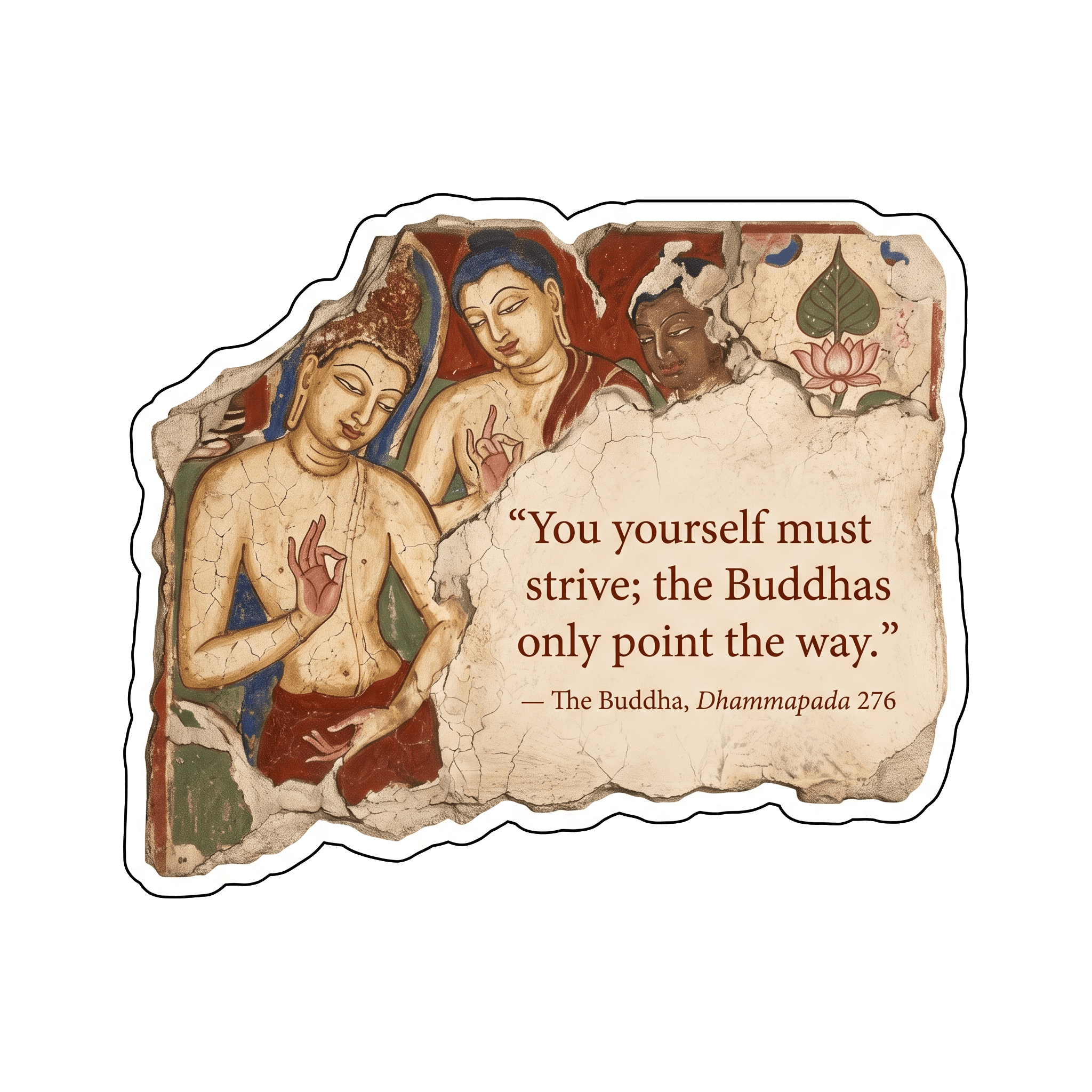 Buddha's Path to Self-Reliance: Ajanta Wisdom Fragment