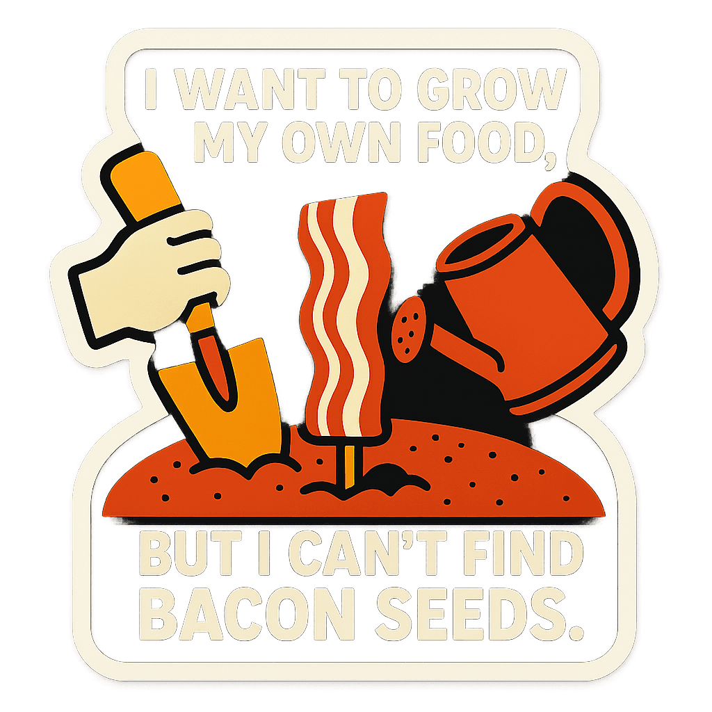 Bacon Seeds Foodie Humor