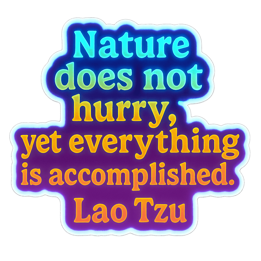 Taoist Wisdom: Nature's Unhurried Accomplishment