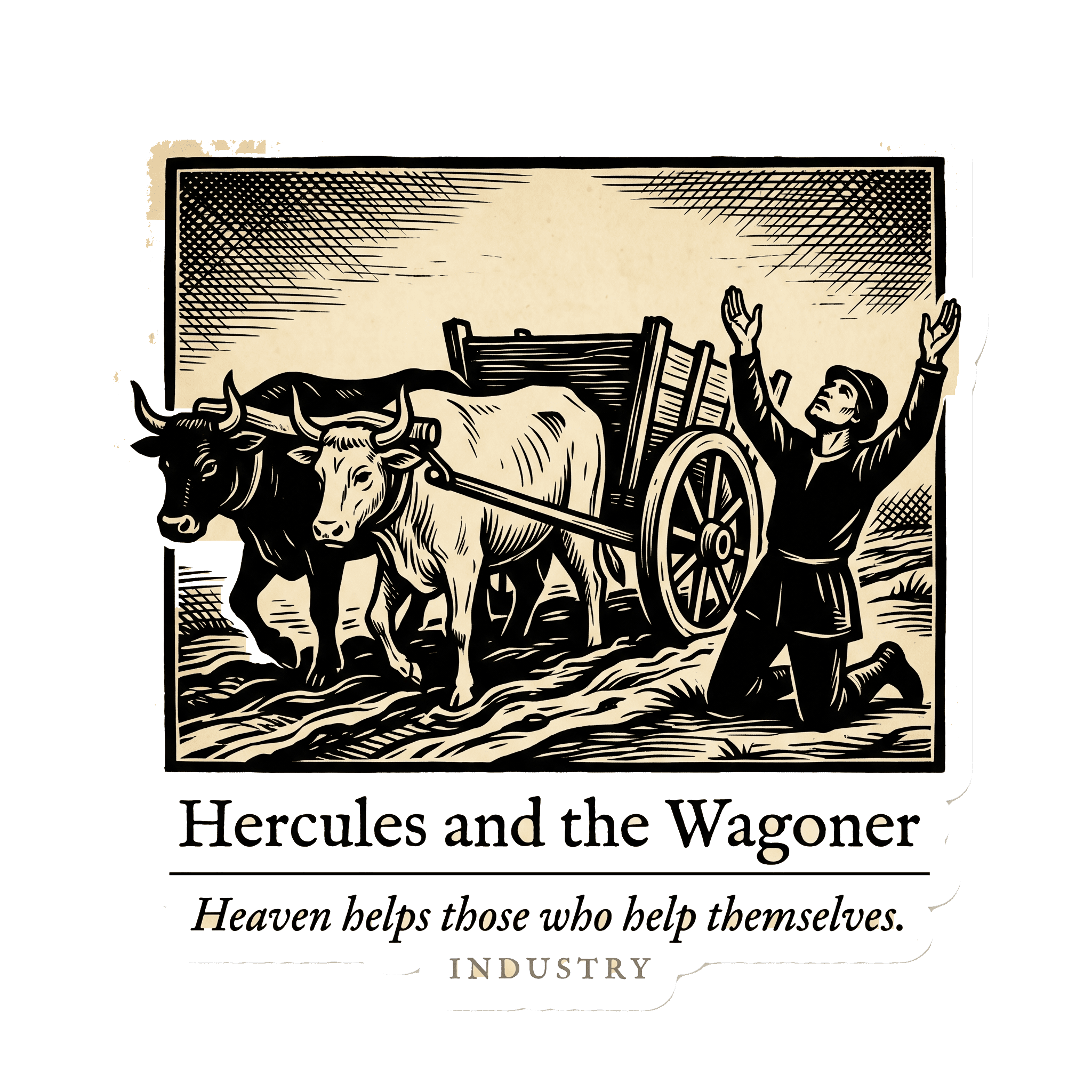 Fable of Hercules & Wagoner: Self-Reliance