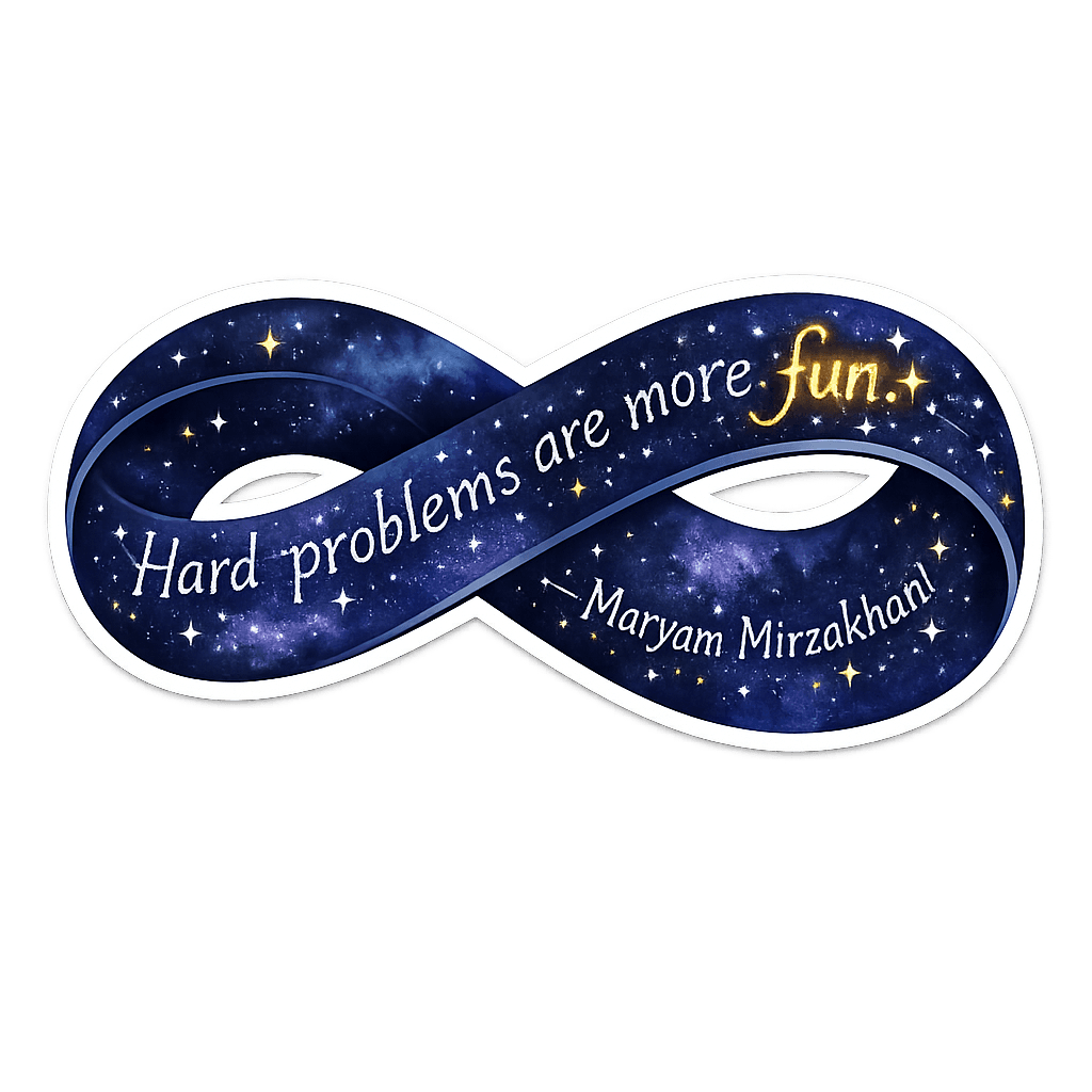 Cosmic Challenge: Maryam Mirzakhani's Fun Problem Philosophy