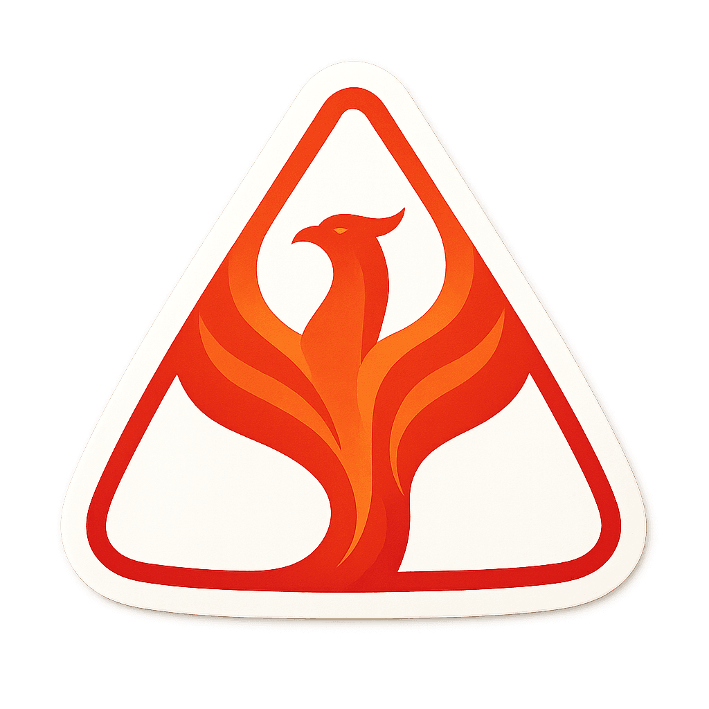 Geometric Phoenix Emblem