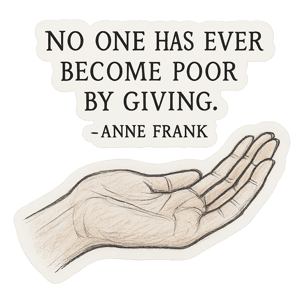 Anne Frank Giving Quote