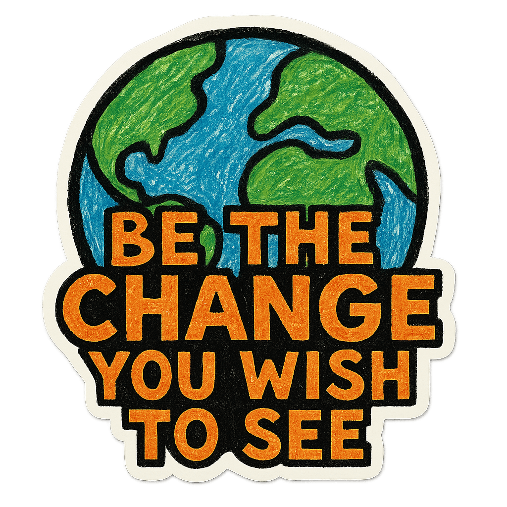Be the Change Earth Art