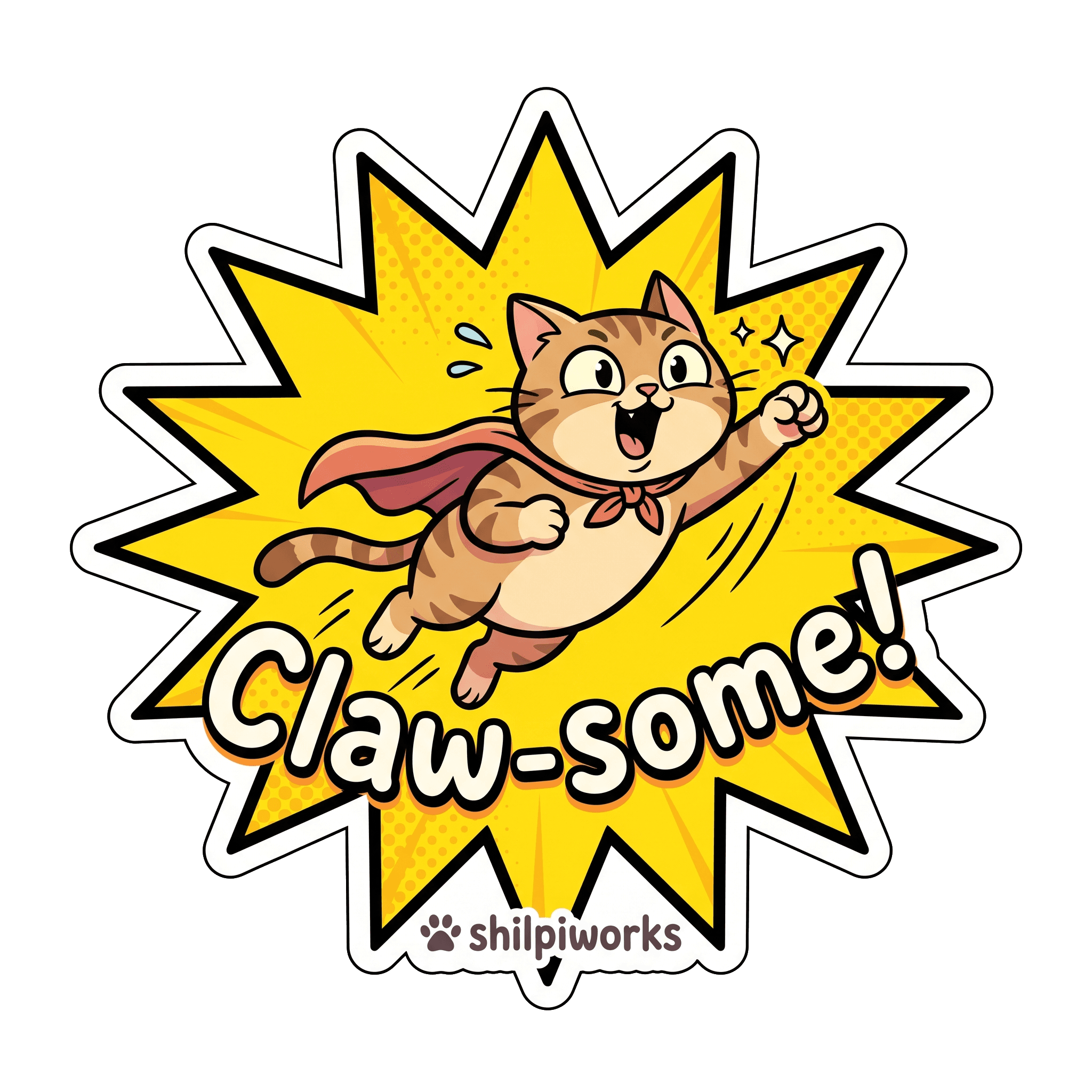 Claw-some! Superhero Cat Burst