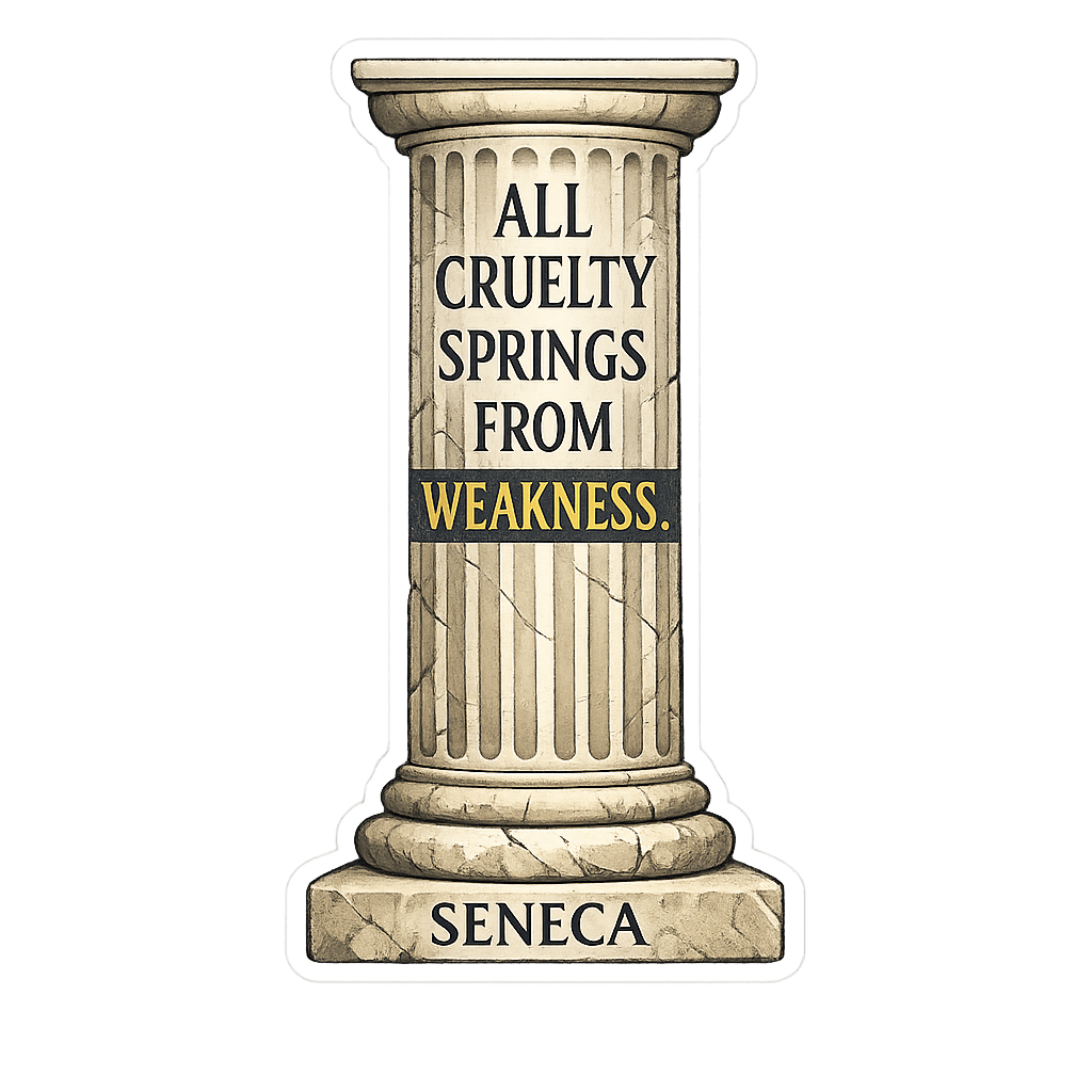 Seneca's Stoic Insight: The Roots of Cruelty